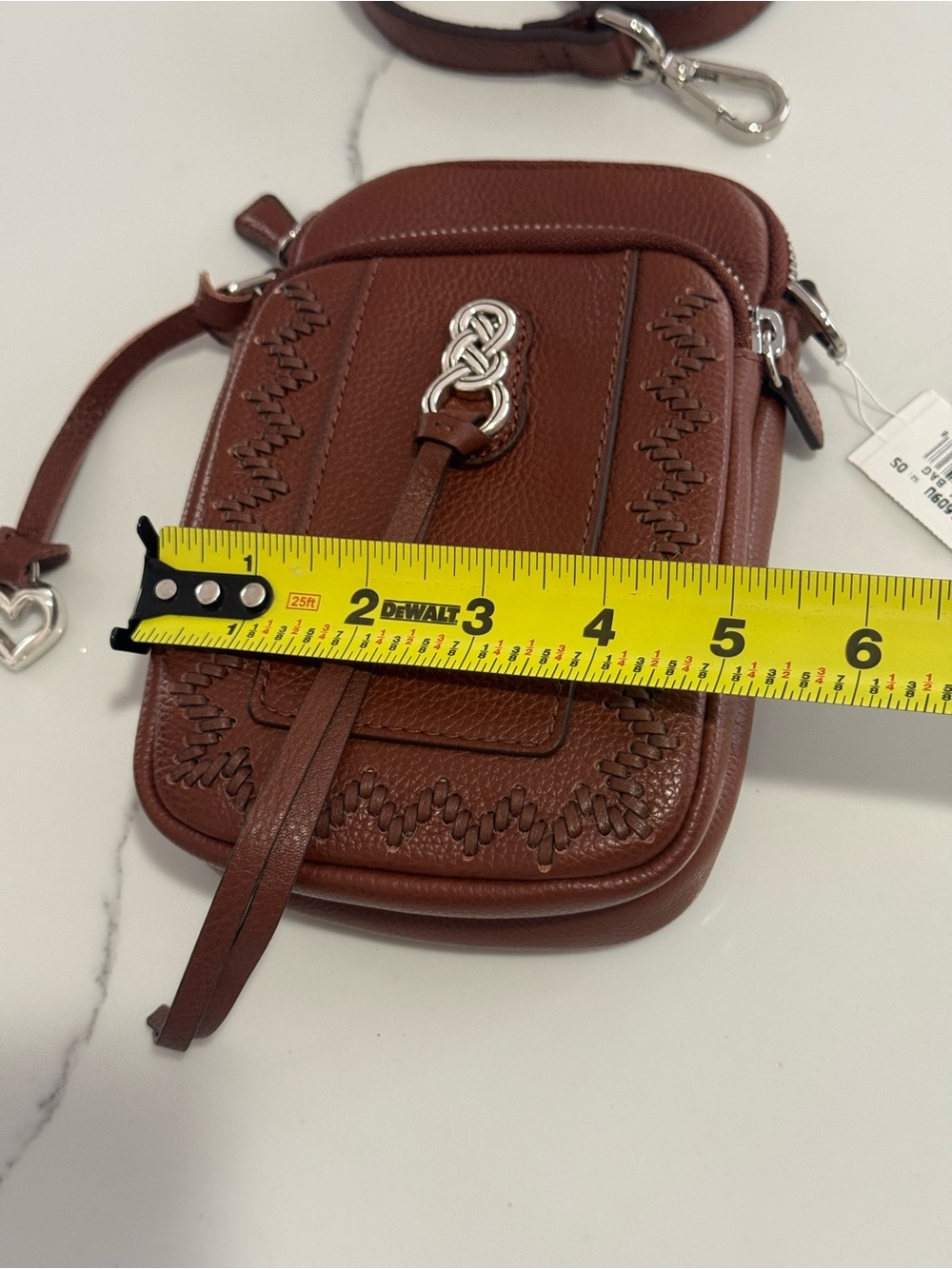 Brighton Interlok Mini Utility Bag crossbody in Bourbon colorway NWT - Picture 3 of 12